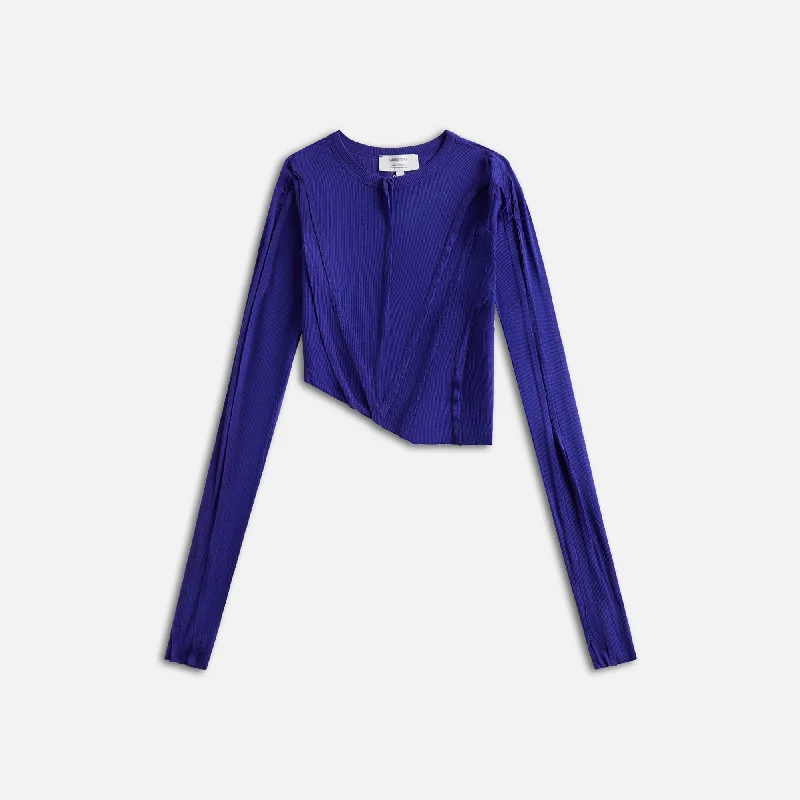 Sami Miro Vintage Asymetric Long Sleeve Tee - Amethyst