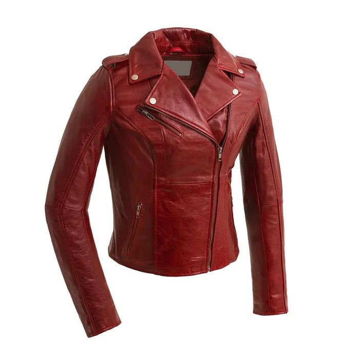 Abigail- Vintage Moto Leather Jacket