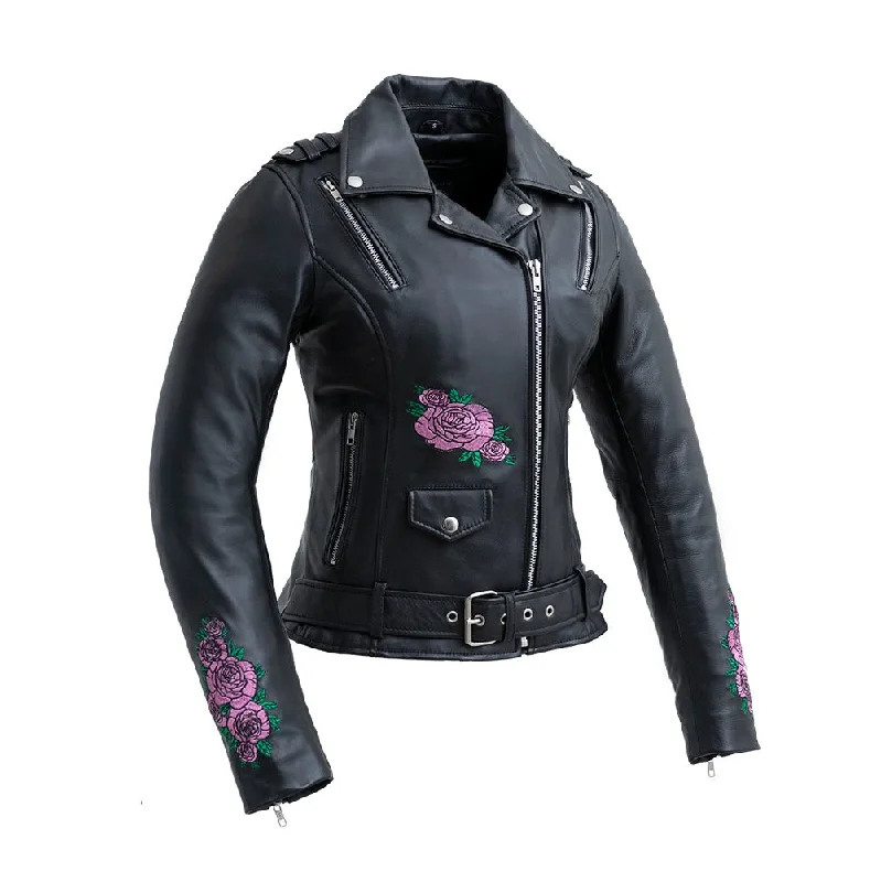 Blossom - Women's Motorcycle Leather Jacket