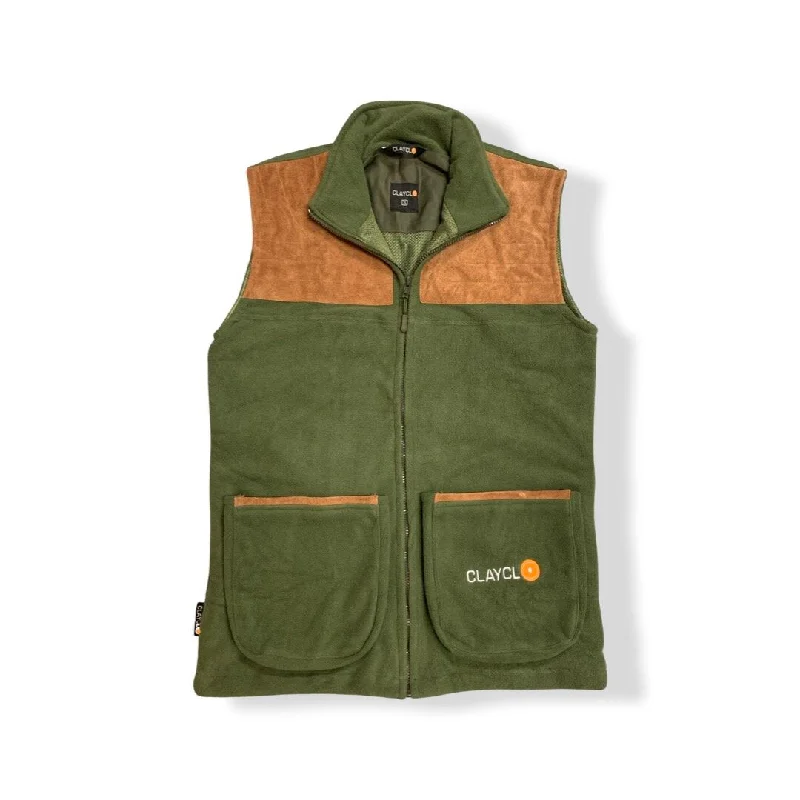 Clayclo Polar Fleece Gilets Green XXXL