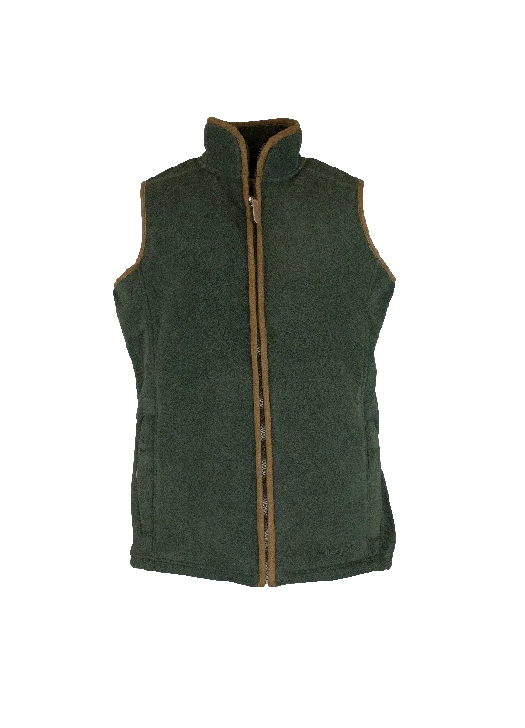 LF201 - Ladie's Fleece Gilet - GREEN