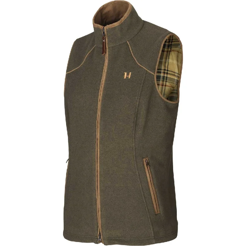 Harkila Sandhem Lady Fleece Waistcoat - Willow Green Melange