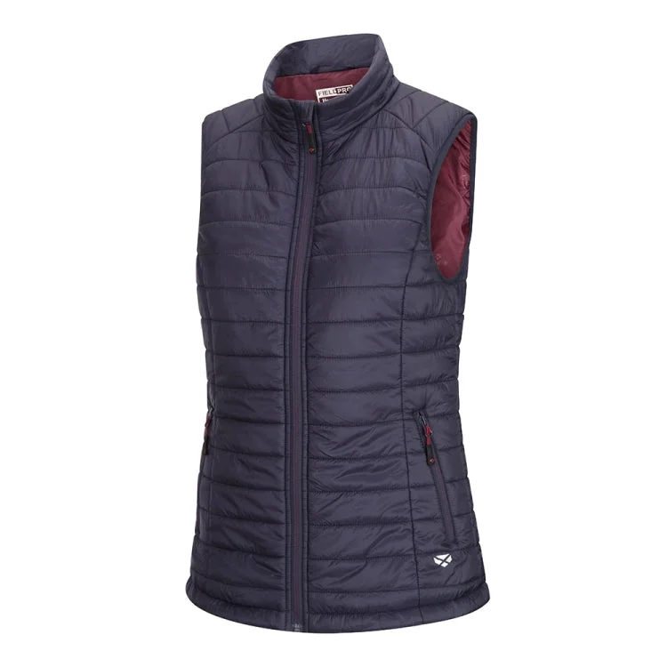 Hoggs of Fife Ladies Kingston Rip-Stop Gilet - Navy/Merlot