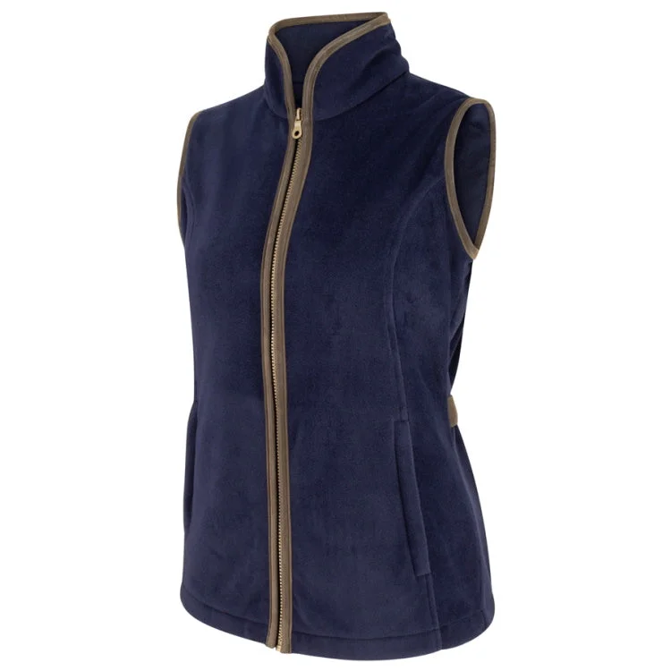 Hoggs of Fife Ladies Stenton Fleece Gilet - Midnight Navy