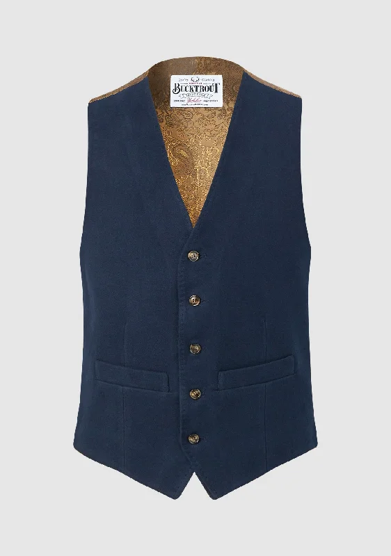 Moleskin Waistcoat - Navy