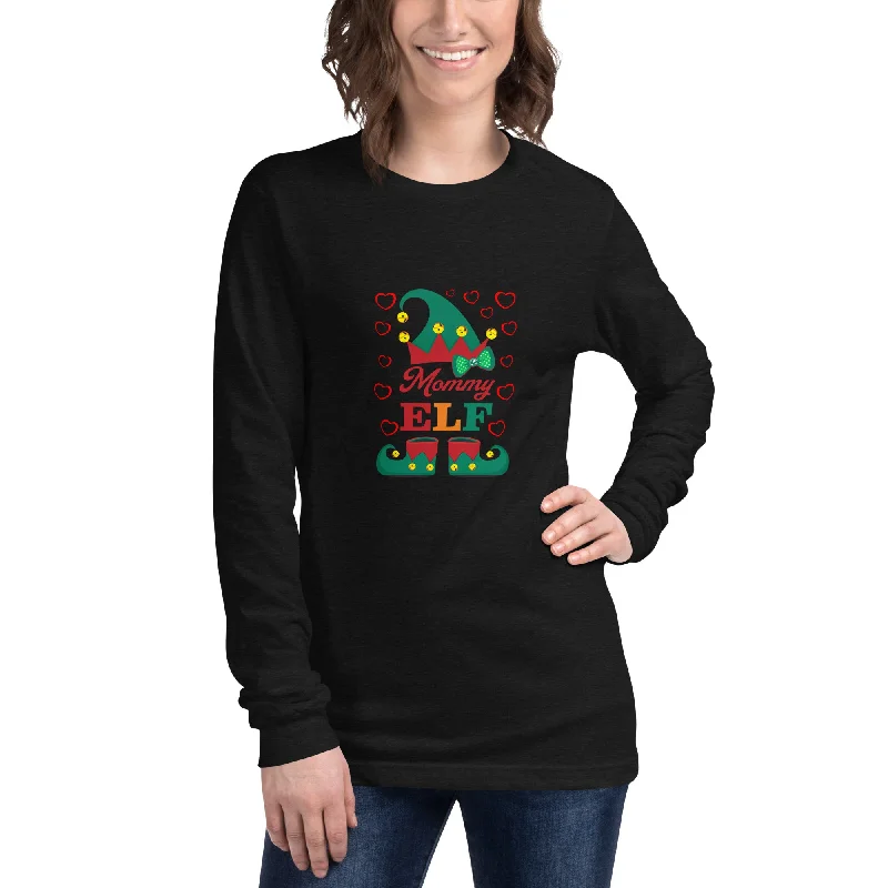 Mommy Elf Long Sleeve Tee