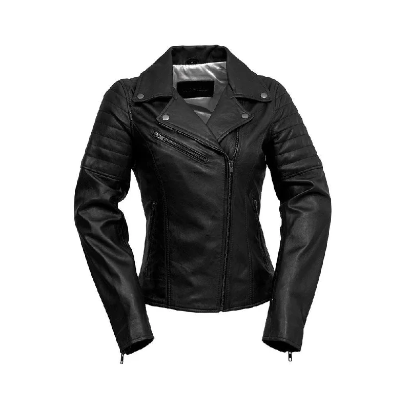 Princess - Women's Fashion Lambskin Leather Jacket (Black)