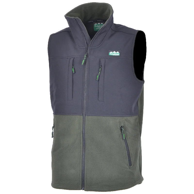 Ridgeline Women's Hybrid Fleece Waistcoat - Olive