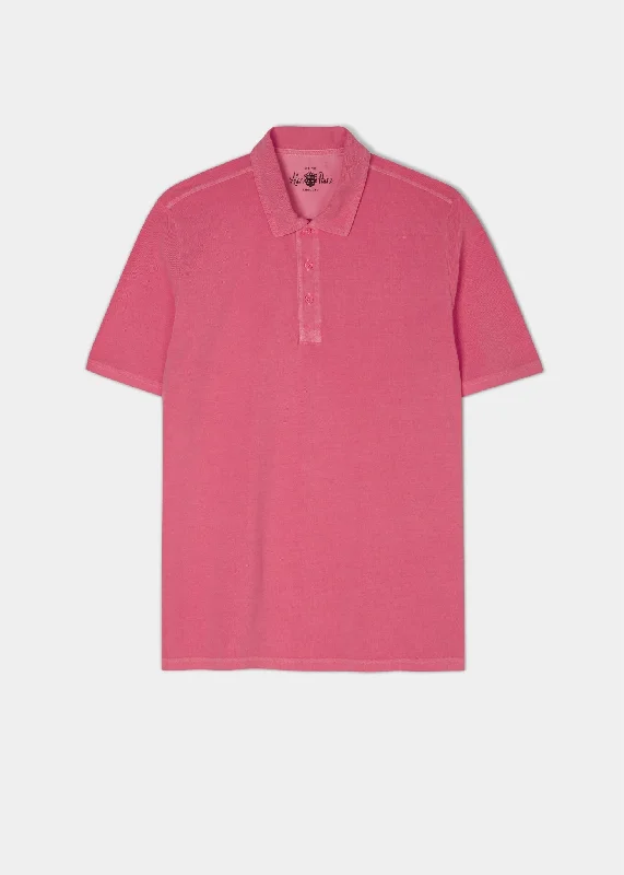 Weymouth Washed Effect Polo Shirt In Calypso