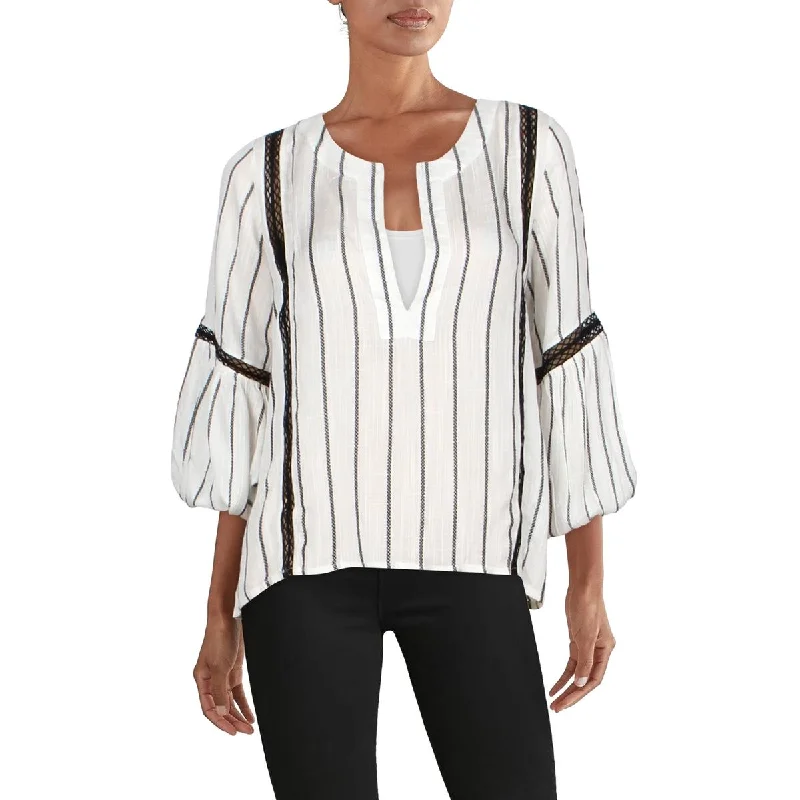 Sancia Womens Sigrid Striped V-Neck Blouse