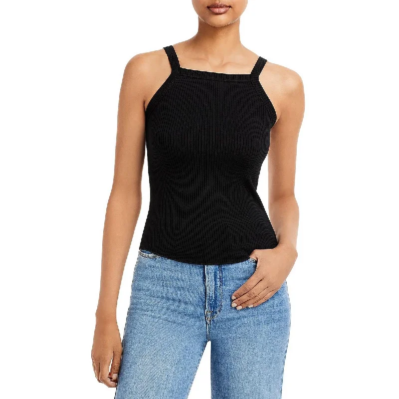 WSLY Womens Bleecker Ribbed Square Neck Cami