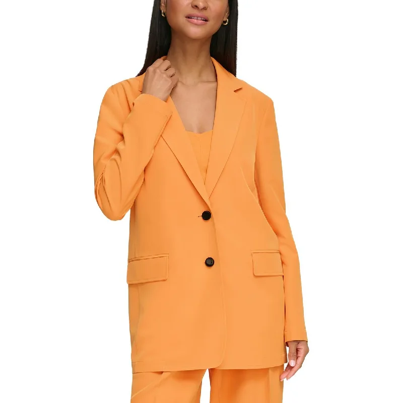 Karl Lagerfeld Paris Womens Oversized Suit Separate Two-Button Blazer