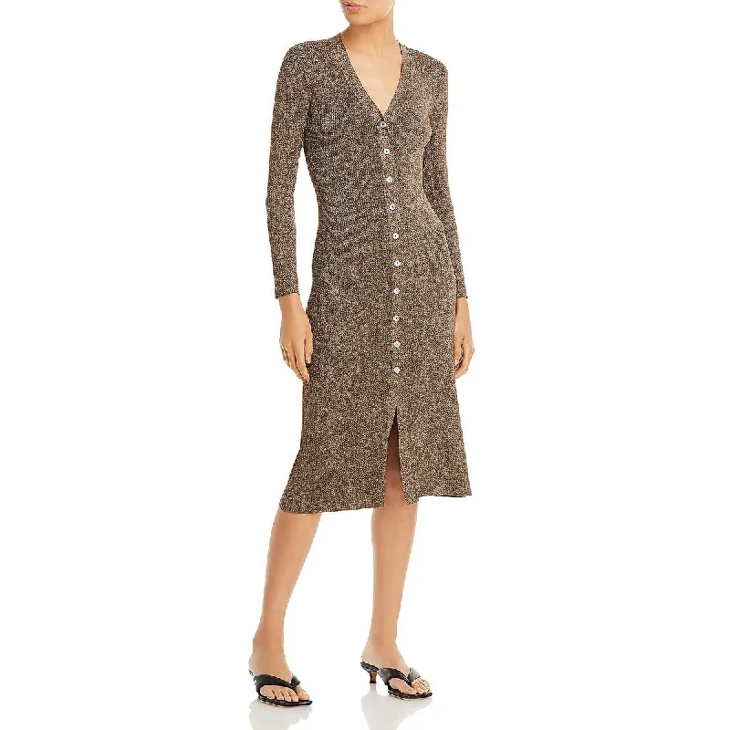 Rails Womens Lorraine Metallic Midi Sweaterdress