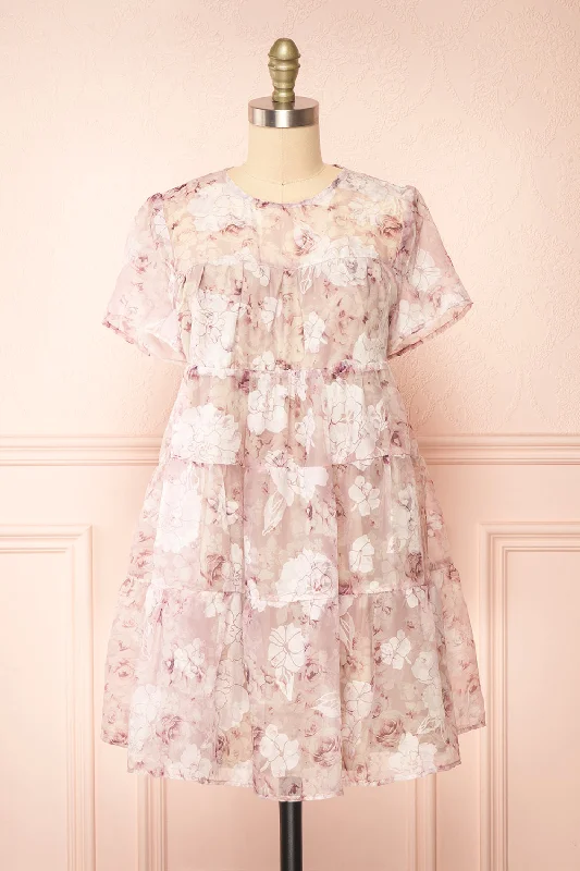 Arianwyn | Short Floral Babydoll Dress