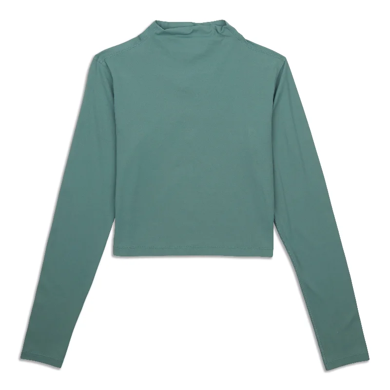 All Aligned Mock Neck Long Sleeve Shirt - Resale