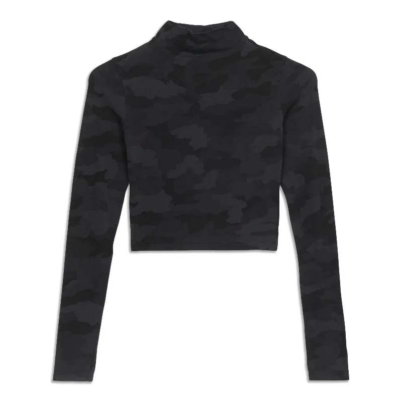 All Aligned Mock Neck Long Sleeve Shirt - Resale