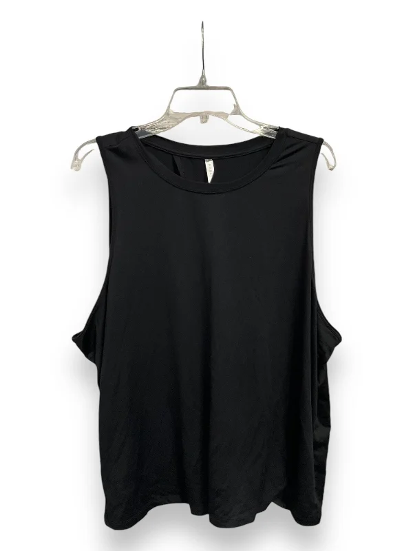 Athletic Tank Top By Fabletics In Black, Size: 1x