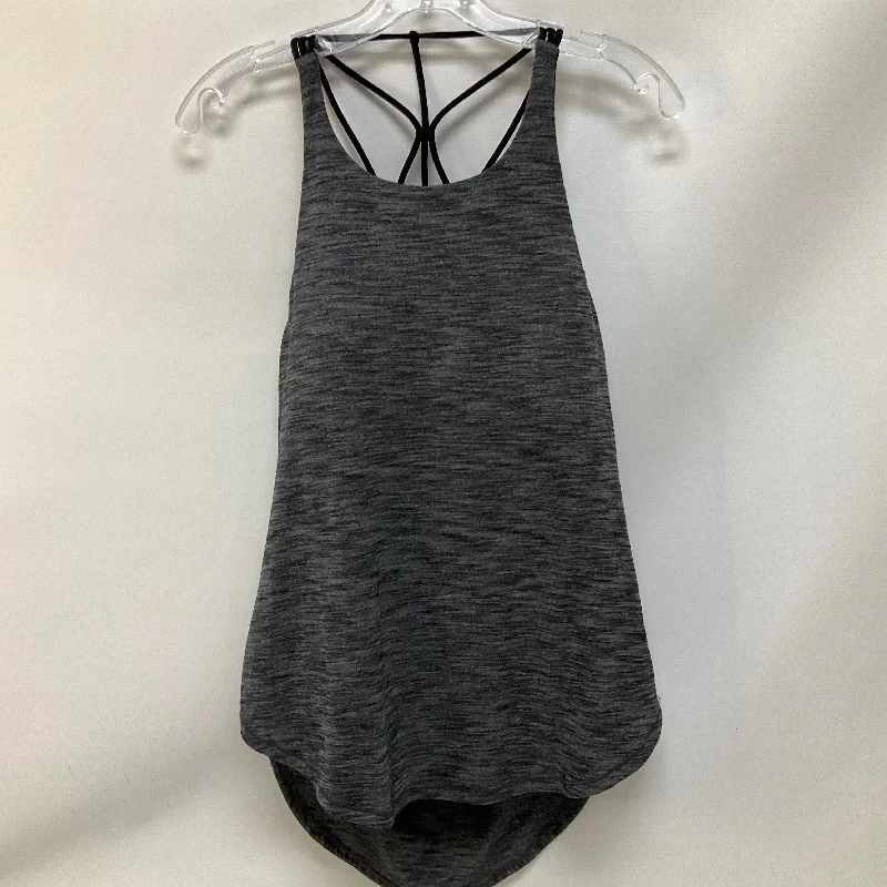 Athletic Tank Top By Lululemon In Grey, Size: 8