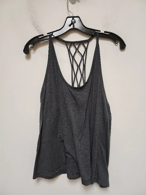 Athletic Tank Top By Lululemon In Grey, Size: M