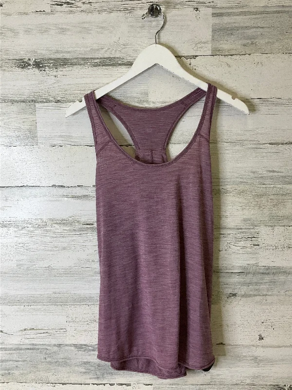 Athletic Tank Top By Lululemon In Purple, Size: M