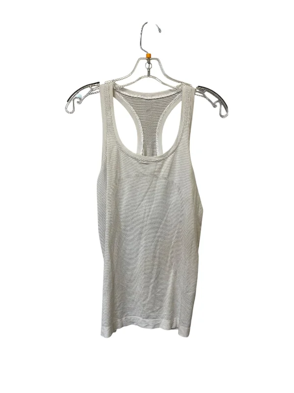 Athletic Tank Top By Lululemon In White, Size: M