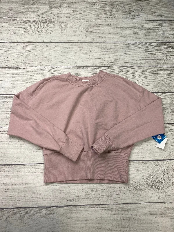 Athletic Top Long Sleeve Crewneck By Athleta In Pink, Size: M