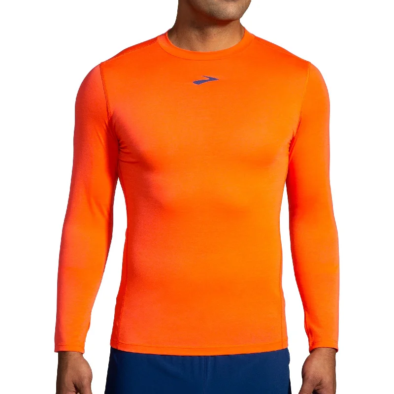 Brooks High Point Long Sleeve Mens Running Top - Orange