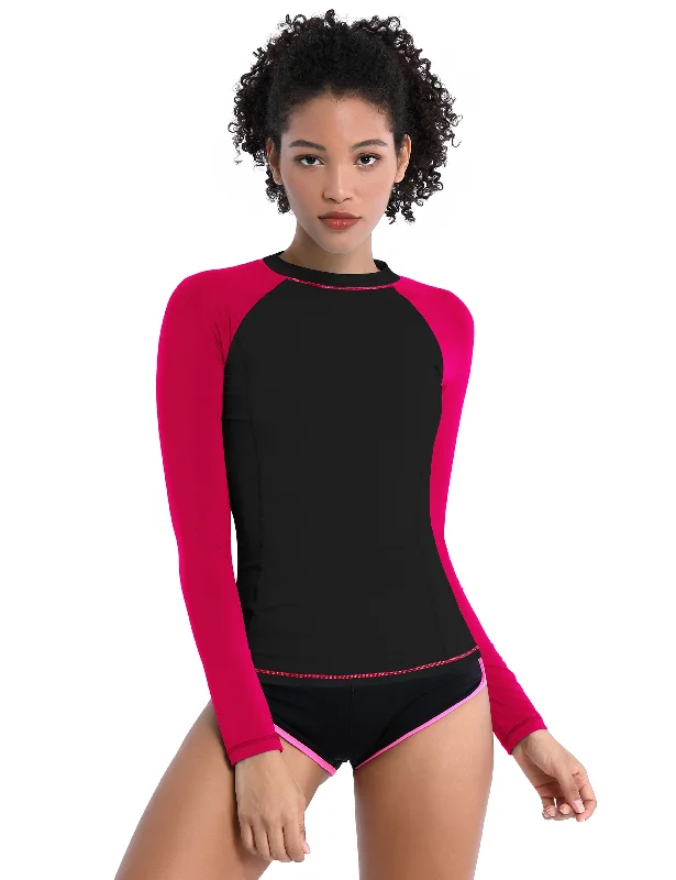 BUBBLELIME 84P/16S Long Sleeve Rashguard for Women Mix Color