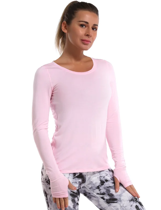 Athlete Long Sleeve Tops lightpink