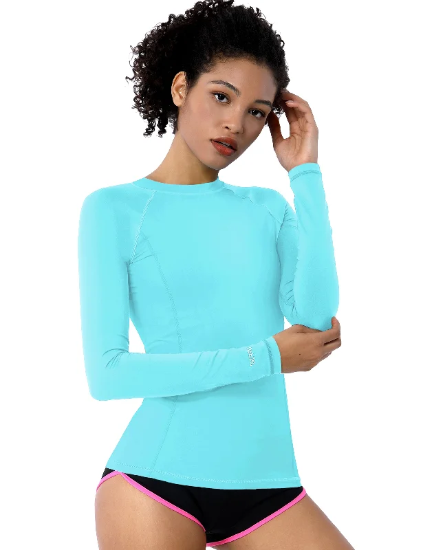 Long Sleeve UPF 50+Rashguard blue