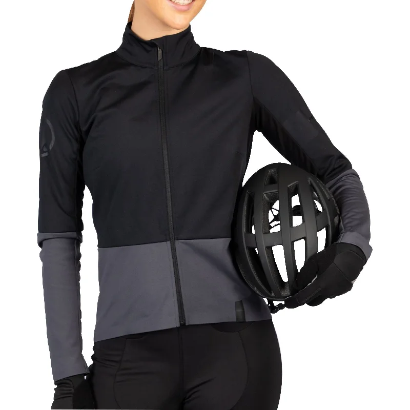 Endura FS260-Jetstream Long Sleeve Womens Cycling Jersey - Black