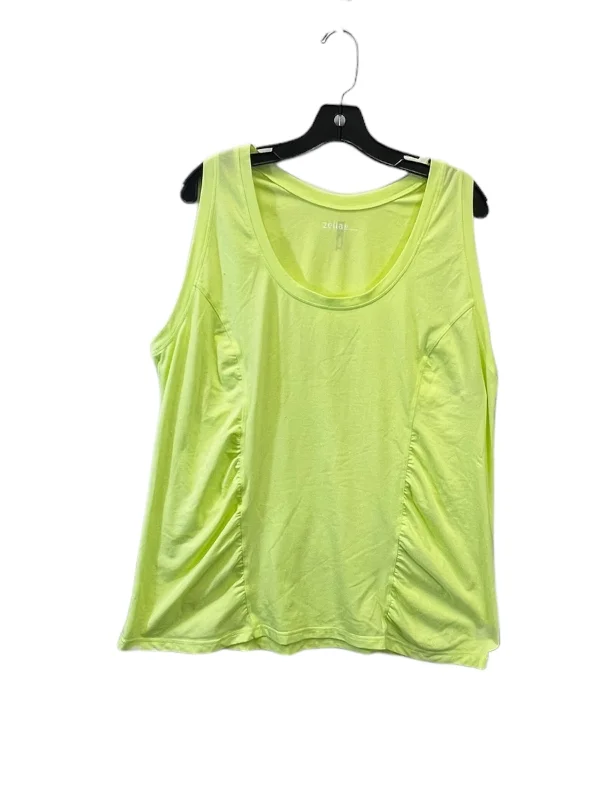 Green Athletic Tank Top Zella, Size 2x