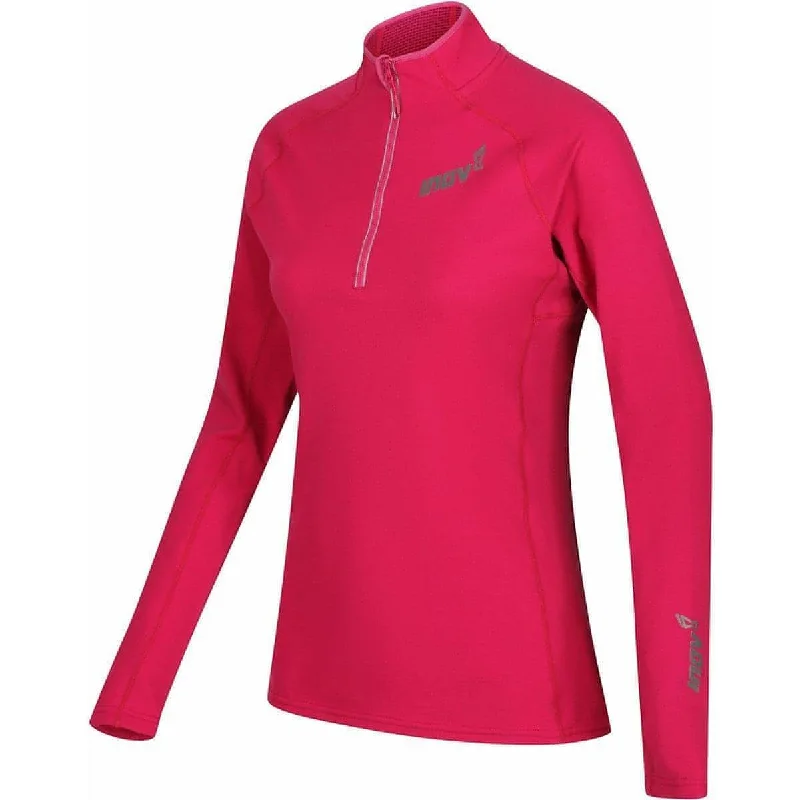 Inov8 Technical Half Zip Long Sleeve Womens Running Top - Pink