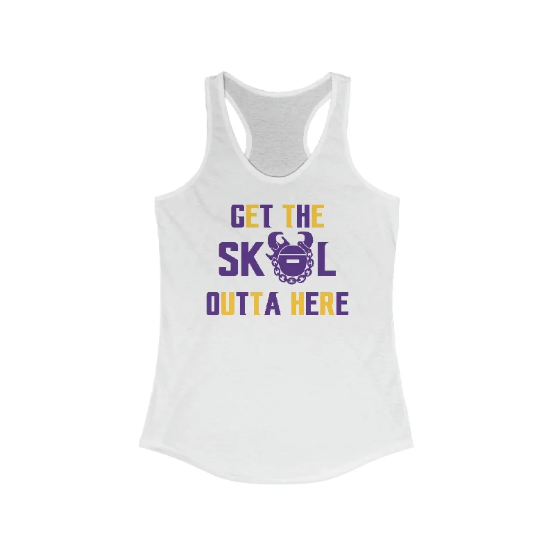 Ladies Ideal Racerback Tank - Get OUTTA Here