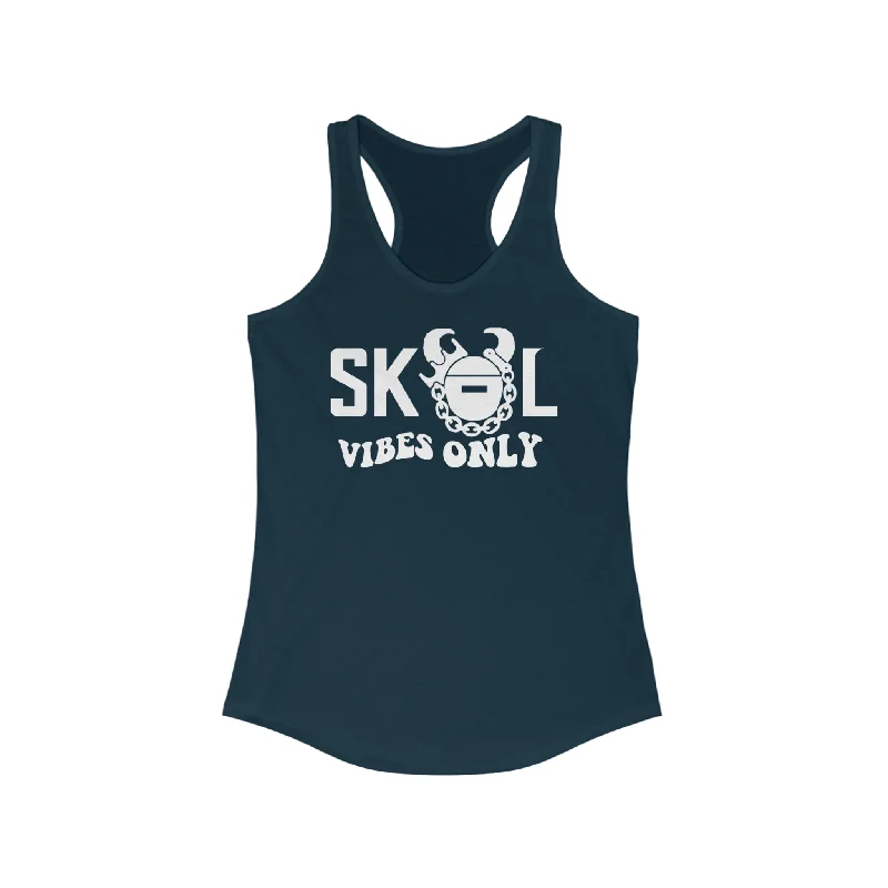 Ladies Ideal Racerback Tank - Good Vibes Only