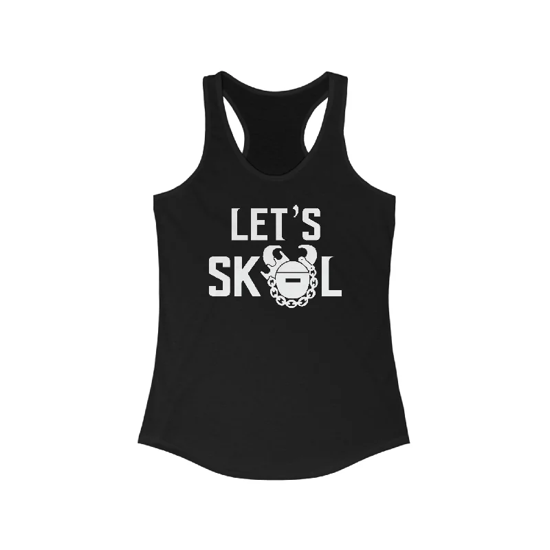 Ladies Ideal Racerback Tank - Let's go!