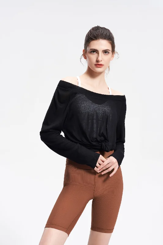 Luciana Wide Collar Long Sleeve