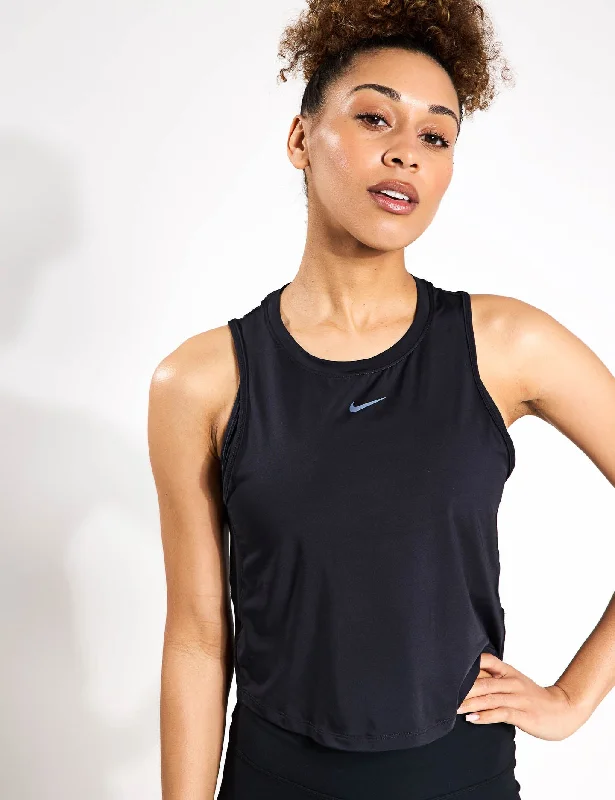 One Classic Dri-FIT Cropped Tank Top - Black