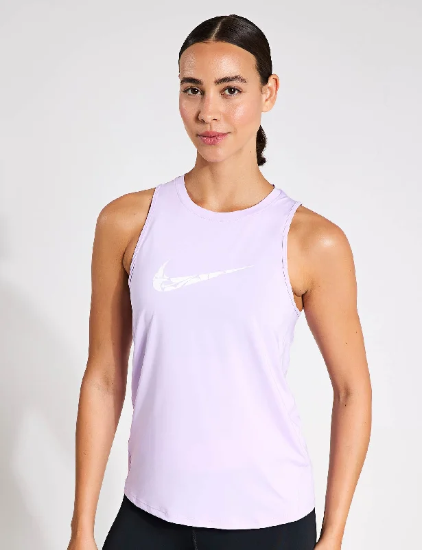 One Graphic Running Tank Top - Lilac Bloom/White