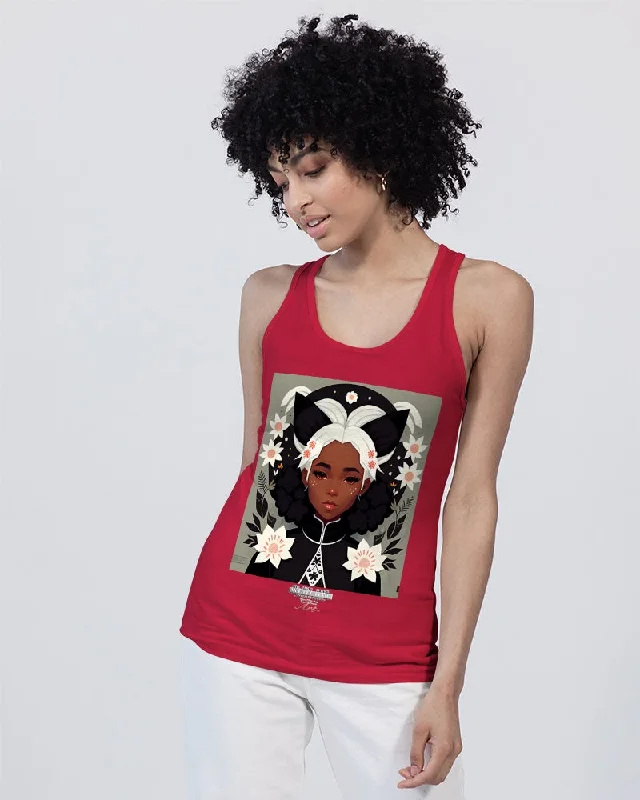 Nubian girl silver fox Unisex Jersey Tank | Bella + Canvas