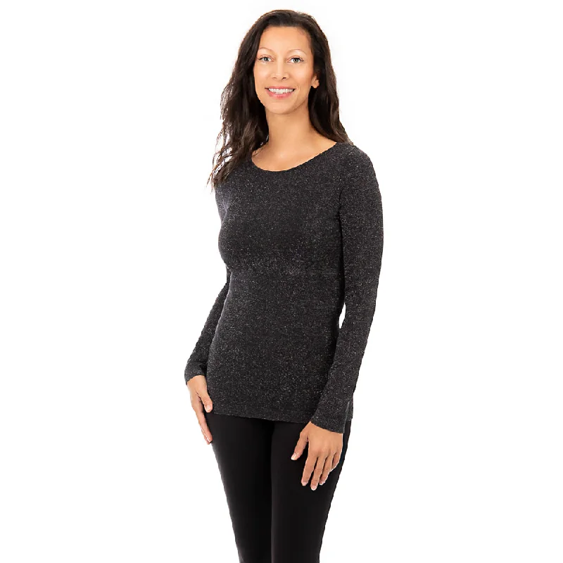 Long Sleeve Sparkle Crewneck Top