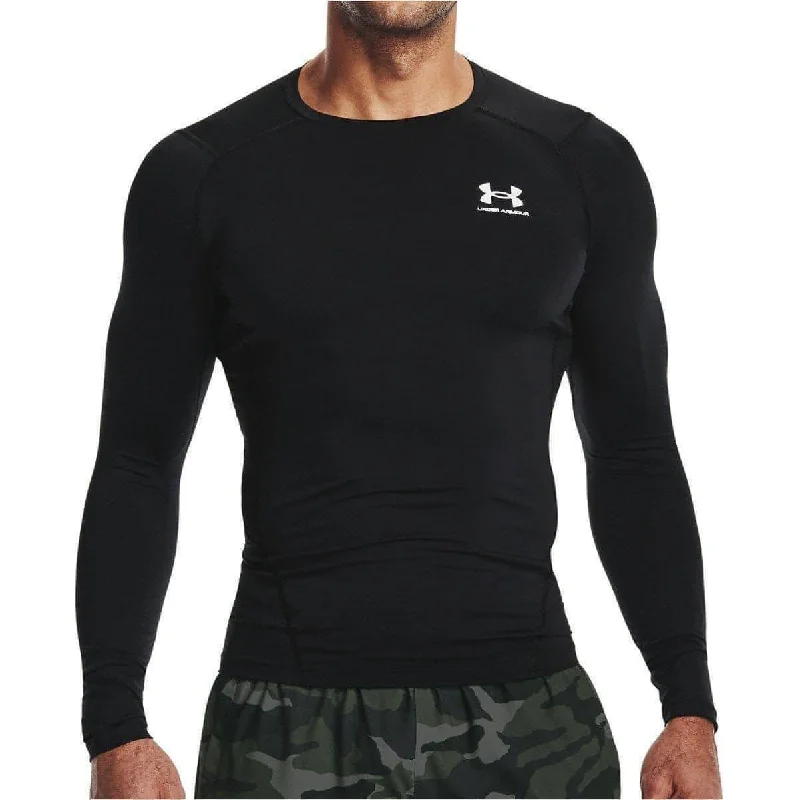 Under Armour HeatGear Armour Long Sleeve Mens Compression Top - Black