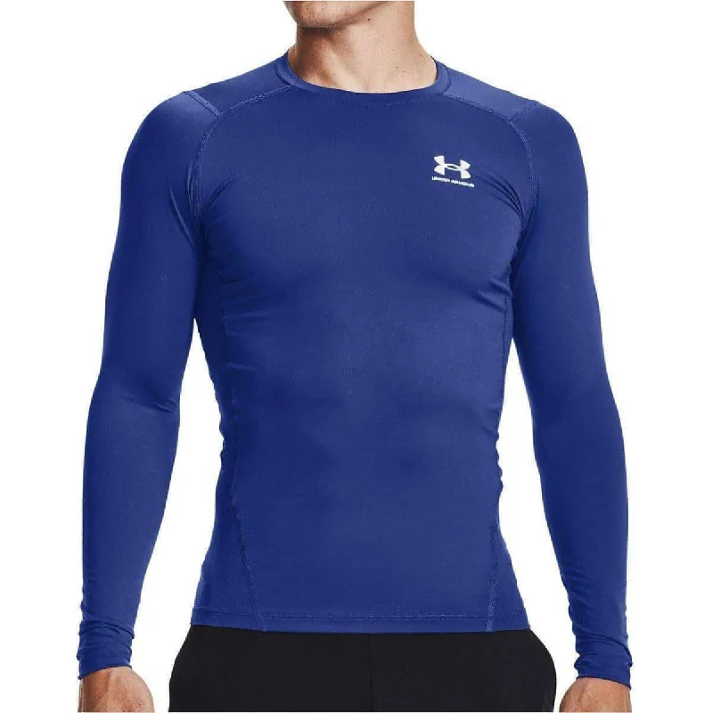 Under Armour HeatGear Armour Long Sleeve Mens Compression Top - Blue