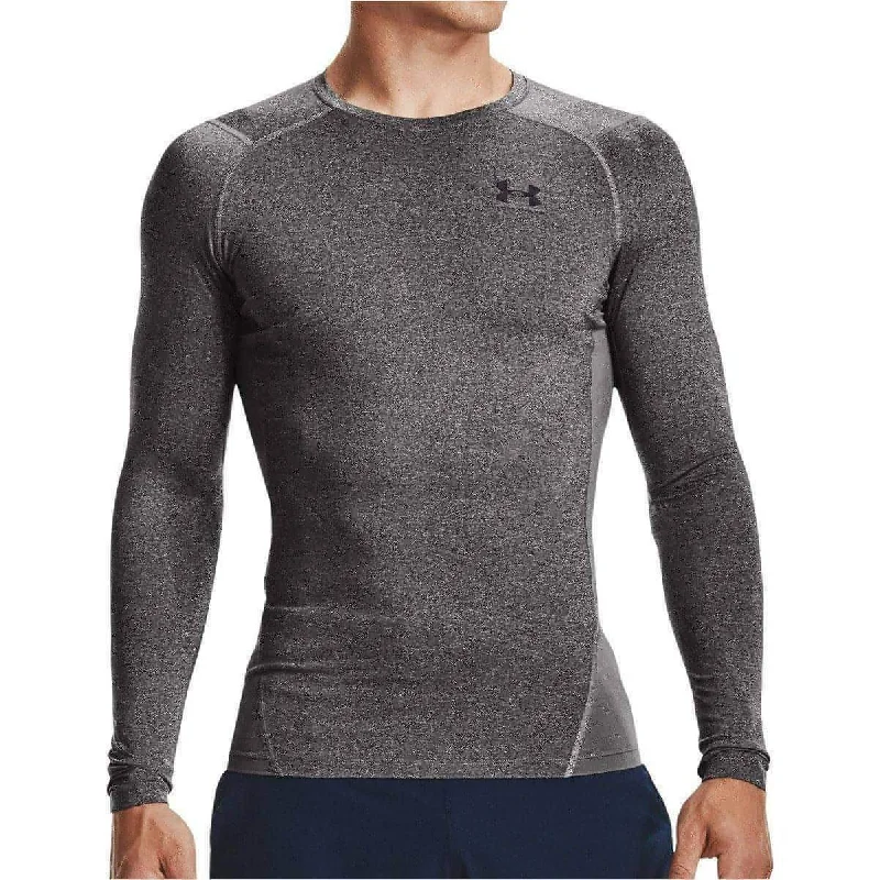 Under Armour Heatgear Armour Long Sleeve Mens Compression Top - Grey