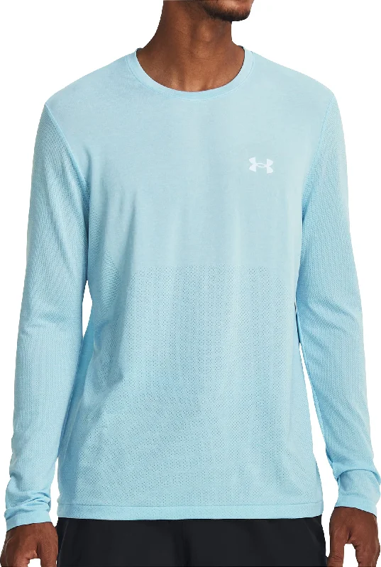 Under Armour Seamless Stride Long Sleeve Mens Running Top - Blue