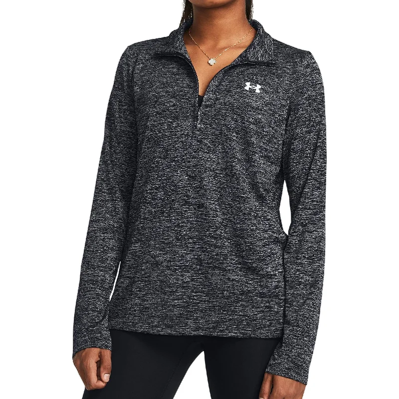 Under Armour Tech Twist Half Zip Long Sleeve Womens Training Top - Black