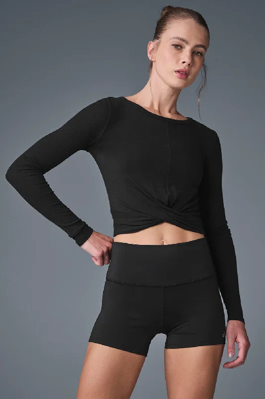 Cover Long Sleeve Top - Black