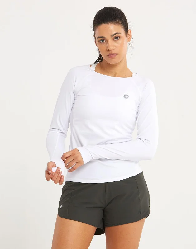 Womens Advantage Long Sleeve in White