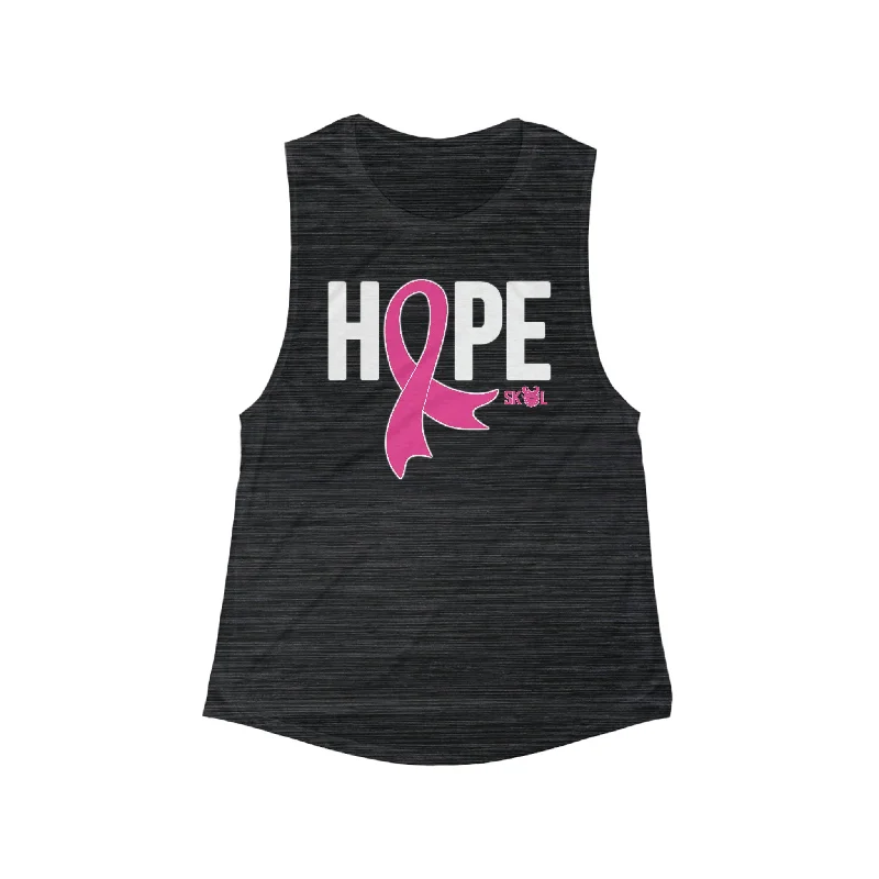 Women's Flowy Scoop Muscle Tank - Hope