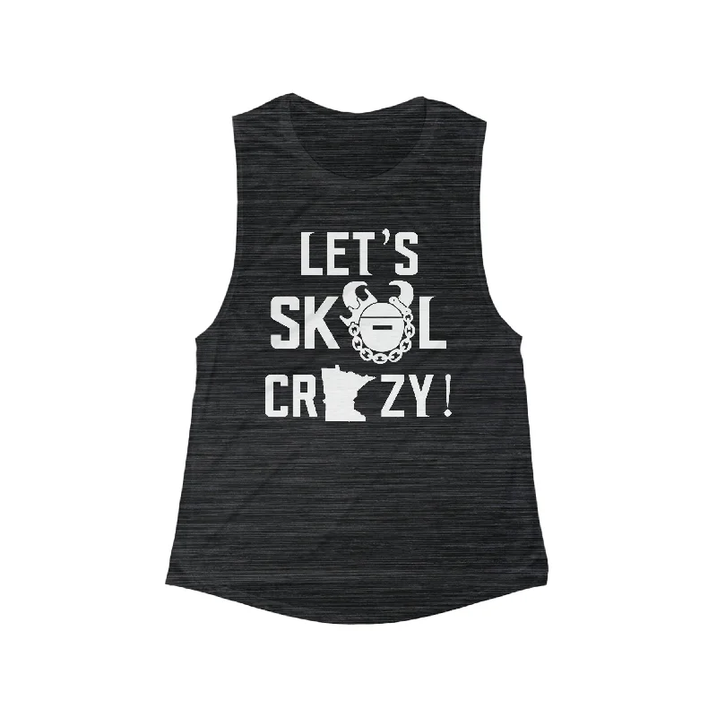 Women's Flowy Scoop Muscle Tank - Let's go Crazy!